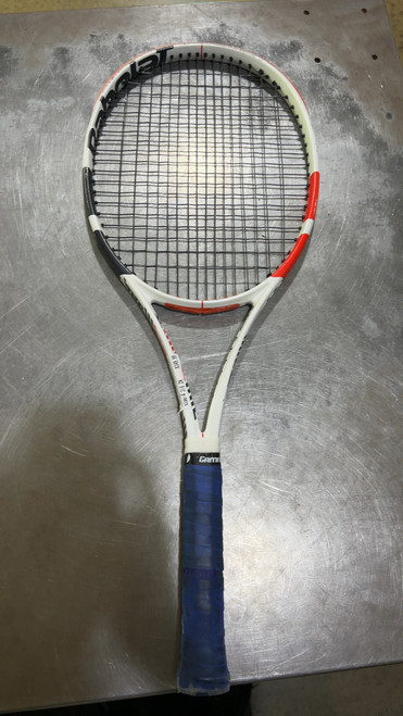 Vist Large View of Product Image Which is Used Babolat PURE STRIKE Adult Tennis Racquet Red 4 3/8"