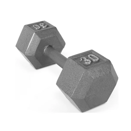 Vist Large View of Product Image Which is CAP Cast Iron Grey Dumbbell 30lb #SDG030