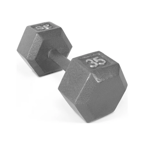 Vist Large View of Product Image Which is CAP Cast Iron Grey Dumbbell 35lb #SDG035