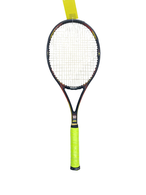 Vist Large View of Product Image Which is Used Wilson PRO STAFF 6.1SI STRETCH Adult Tennis Racquet Black 4 5/8"