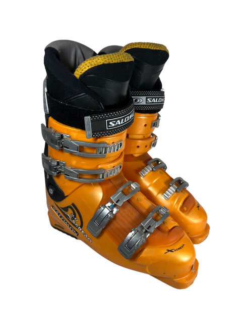 Vist Large View of Product Image Which is Used Salomon SCREAM 9.0 Mens DH Ski Boot Orange 300 MP - M12 11758-S000316710