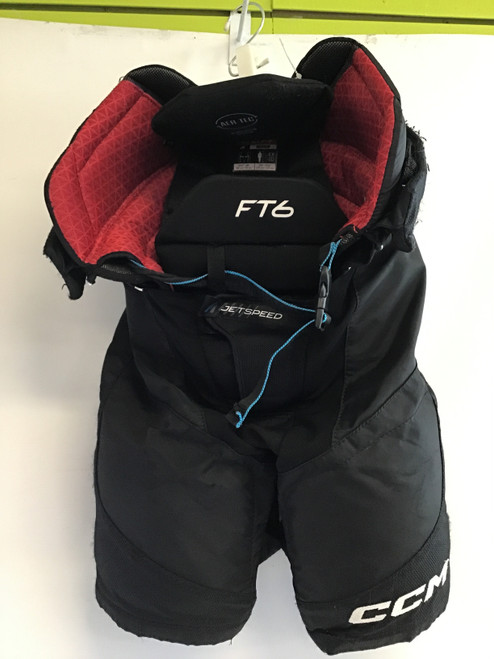 Vist Large View of Product Image Which is Used CCM FT6 Junior Pant Black MD