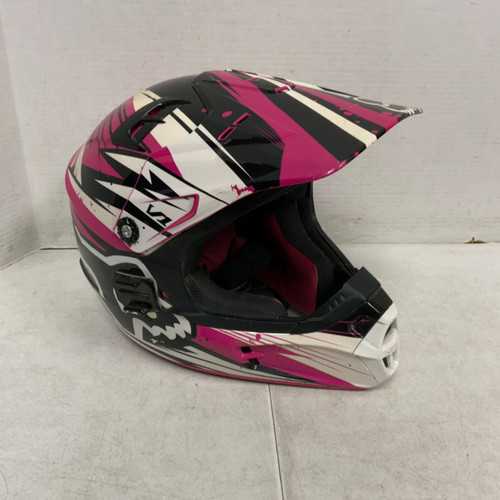 Used Fox V1 PILOT Junior Helmet Pink XS 11762-S000054876