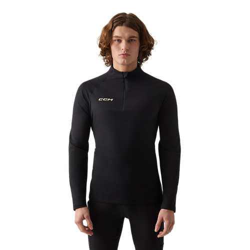 Vist Large View of Product Image Which is CCM Core Thermal Long Sleeve Quarter Zip #TLS4OCAD