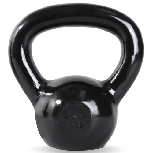 CAP Enamel Coated Cast Iron Kettlebell 10LB #SDK2010 Vist Large View of Product Image Which is CAP Enamel Coated Cast Iron Kettlebell 10LB #SDK2010