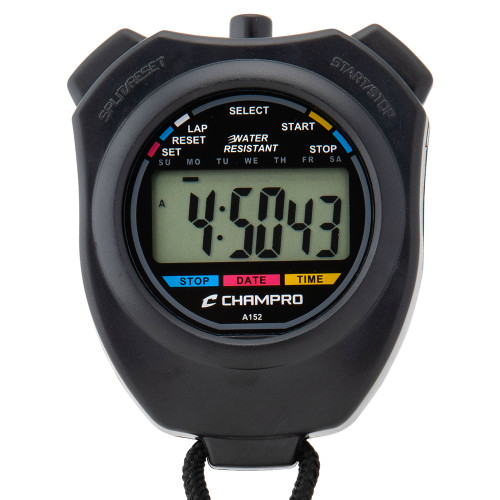Vist Large View of Product Image Which is New Water Resistant Stop Watch
