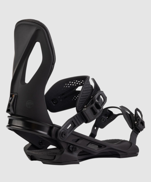 Vist Large View of Product Image Which is New ARBOR 25 CYPRESS BLACK LG snowboard bindings