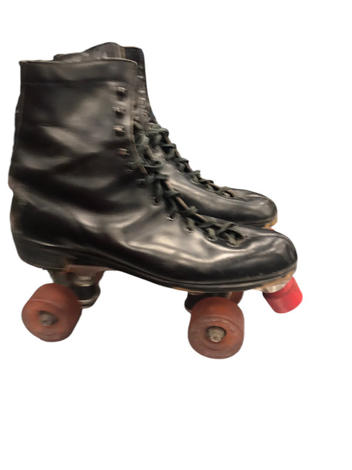 Used ROLLER SKATES Senior Roller Quad Skates Black Senior 12 11814-S000358424
