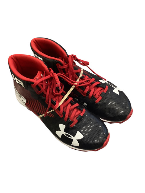 Vist Large View of Product Image Which is Used Under Armour Adult FB Cleats Red Senior 4.5 11884-S000038080