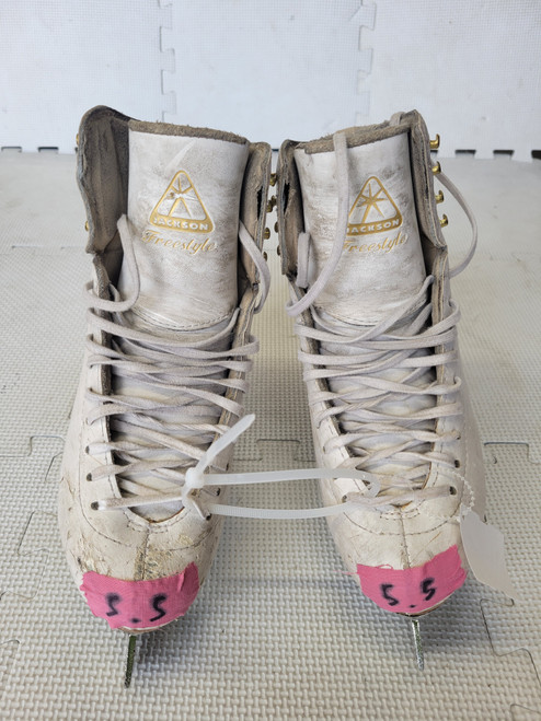 Vist Large View of Product Image Which is Used Jackson FREESTYLE Girls Figure Skate White Junior 05.5