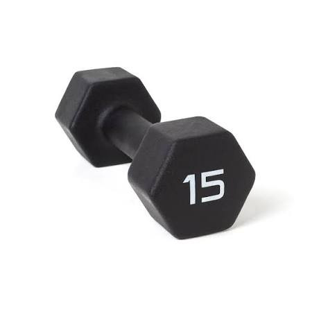 Vist Large View of Product Image Which is New 15-lb Neoprene Dumbbell