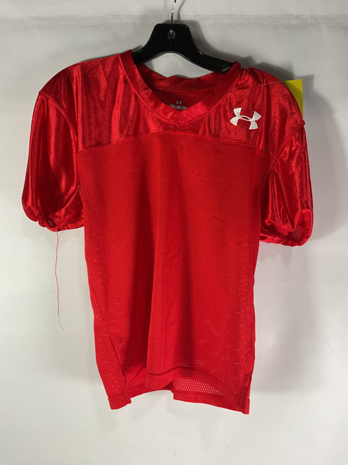 Used Under Armour PRACTICE JERSEY FB Top Youth Red MD 11834-S000027624