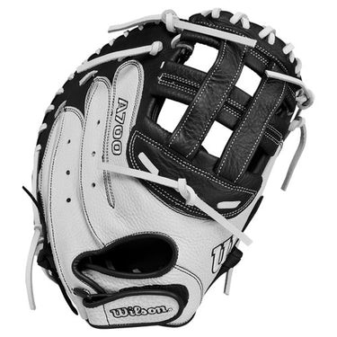 Vist Large View of Product Image Which is New A700 FASTPITCH GLOVE 33IN BK/WH RHT