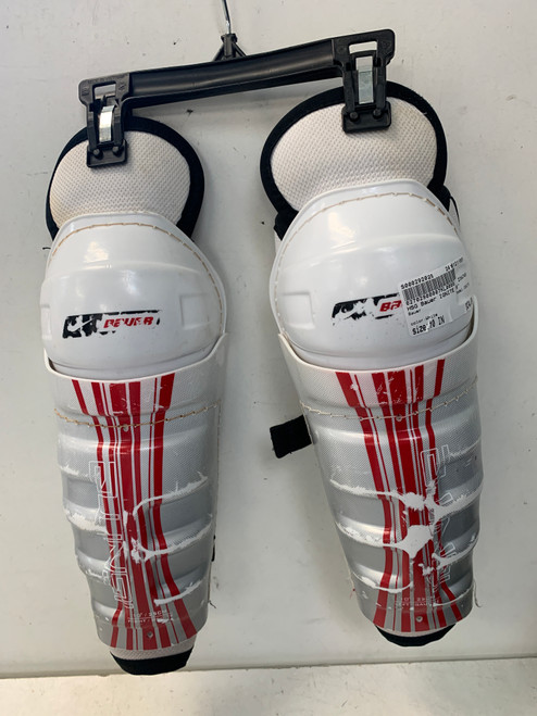 Used Bauer IGNITE Junior Shin Guards White 10" 11891-S000292020