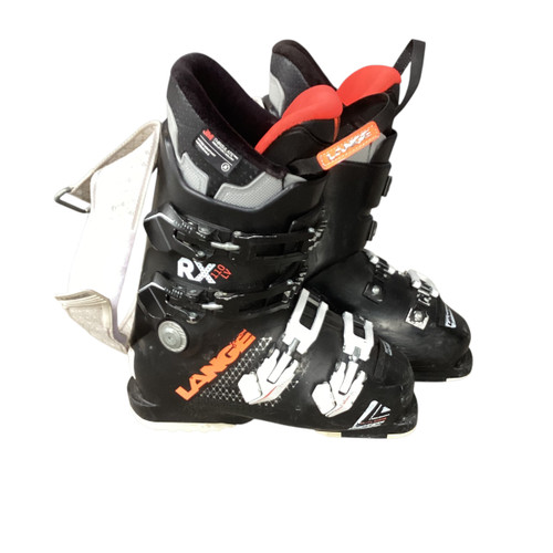 Vist Large View of Product Image Which is Used Lange RX 110 LV Mens DH Ski Boot Black 225 MP - J04.5 - W5.5