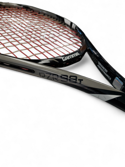 Vist Large View of Product Image Which is Used Gamma Sports RZR98T Adult Tennis Racquet Black 4 3/8"