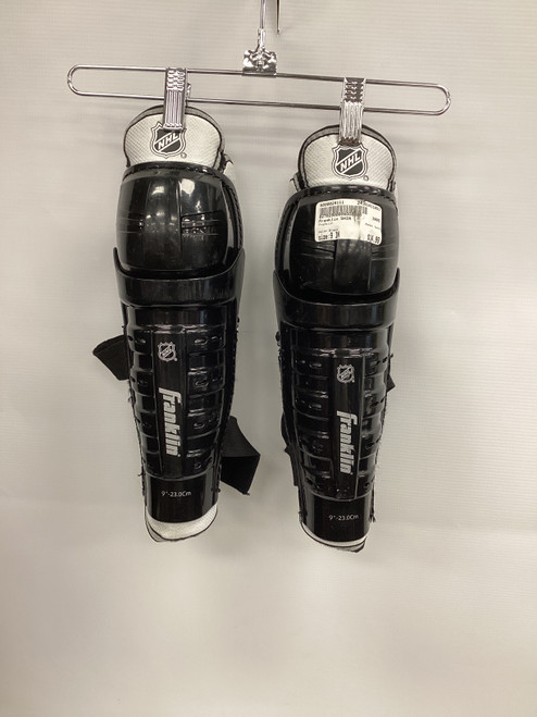 Used Franklin SHIN Youth Shin Guards Black 9" 11851-S000024111