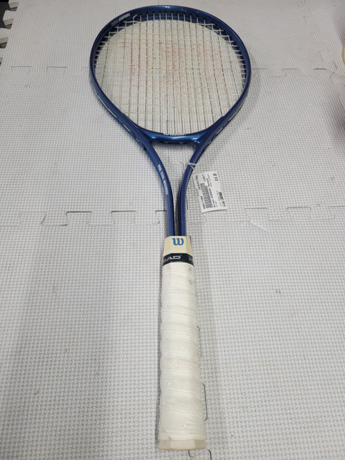 Vist Large View of Product Image Which is Used Wilson WIDEBODY Adult Tennis Racquet Royal Blue Unknown
