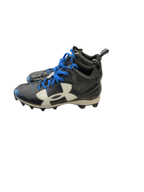 Vist Large View of Product Image Which is Used Under Armour Youth FB Cleats Black Youth 06.5
