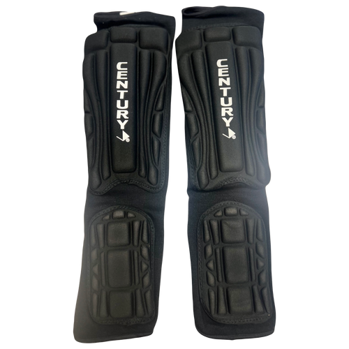 Used Century Martial Arts Shin Pads Black MD 11730-S000019748
