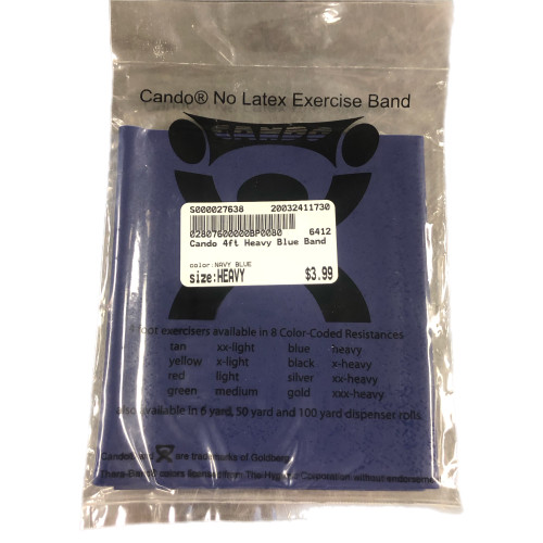 Vist Large View of Product Image Which is New Cando 4ft Heavy Blue Band