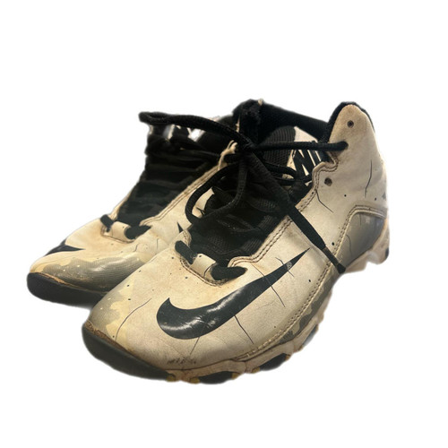 Vist Large View of Product Image Which is Used Nike 719953-101 Jr FB Cleats White Junior 02