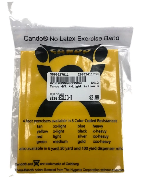 Vist Large View of Product Image Which is New Cando 4ft X-Light Yellow Band
