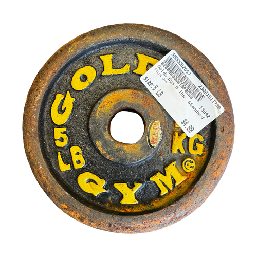 Vist Large View of Product Image Which is Used Golds Gym Standard Plate (Each) 5 lb