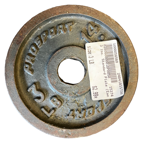 Vist Large View of Product Image Which is Used Standard Plate (Each) 3 lb