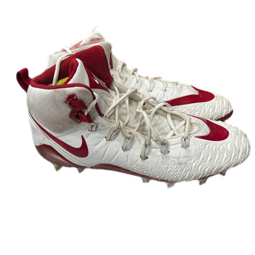 Vist Large View of Product Image Which is Used Nike Force Savage Pro Adult Football Cleats White Senior 14