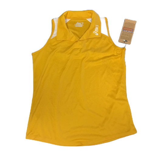 Vist Large View of Product Image Which is Used Asics Adult Medium Volleyball Top Yellow