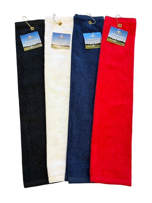 Vist Large View of Product Image Which is J&M GOLF PREMIUM TRI-FOLD TOWEL
