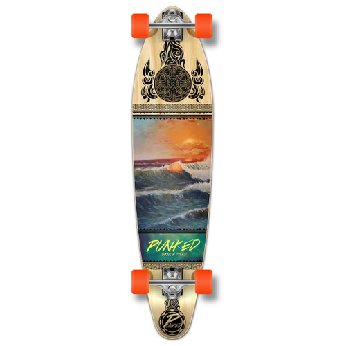 Vist Large View of Product Image Which is New Yocaher Kicktail Longboard - Wave Scene