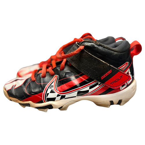 Used Nike CQ7642-001 BB/SB Cleats Red Junior 03 11730-S000059536