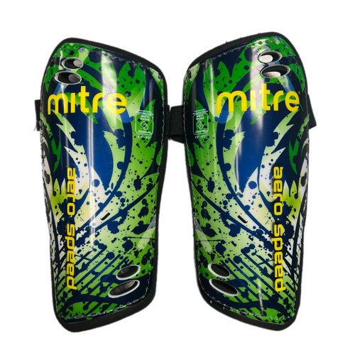 Used Mitre Soccer Shin Guards Adult Green Senior 11730-S000059753