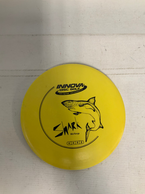 Vist Large View of Product Image Which is Used Innova SHARK Disc Golf Mid Range Yellow