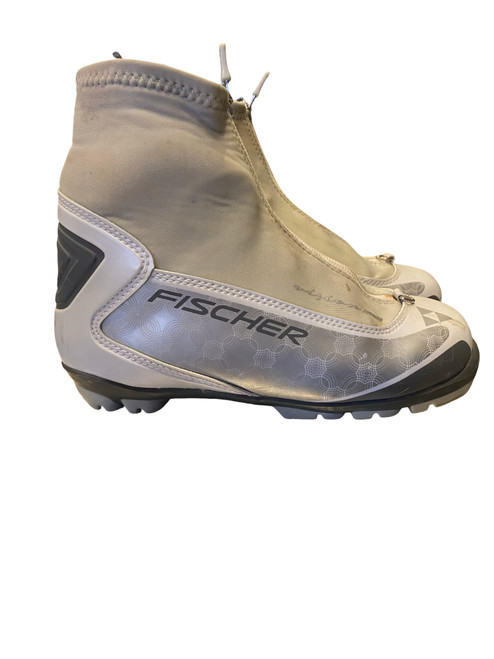 Vist Large View of Product Image Which is Used Fischer Womens NNN XC Ski Boots Grey W 06 / JR 04-04.5