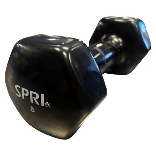 Vist Large View of Product Image Which is Used SPRI Hex Dumbbell (Each) 8 lb