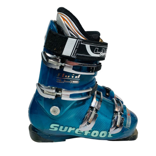 Vist Large View of Product Image Which is Used Lange FLUID 140 Womens DH Ski Boot Carolina Blue 265 MP - M08.5 - W09.5 11815-S000462444