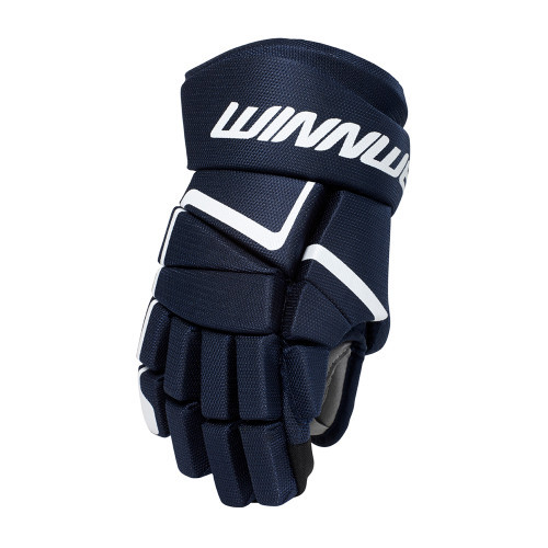 New WinnWell AMP500 Youth Hockey Gloves Navy Blue 9" 11891-WLLHG1705KYTHNV9