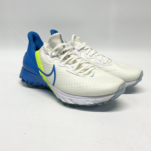 Vist Large View of Product Image Which is Used Nike AIR ZOOM Golf Shoes White And Royal Blue Men's 8