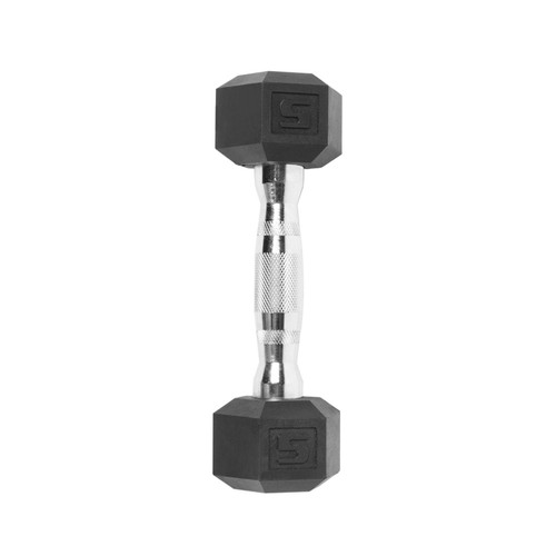 Vist Large View of Product Image Which is Cap Barbell Rubber Coated Dumbbell 5lb #SDR005