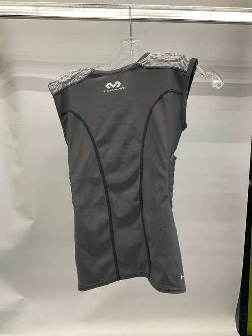 Used McDavid PADDED COMPRESSION SHIRT FB Top Youth Grey LG 11836-S000019289