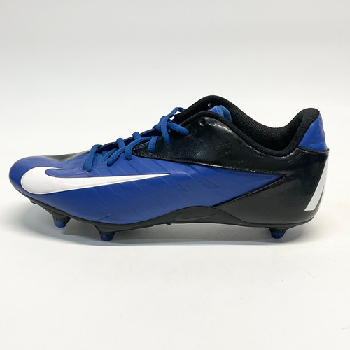 Used Nike VAPOR STRIKE Adult FB Cleats Black And Royal Blue Senior 10.5 11805-S000050008