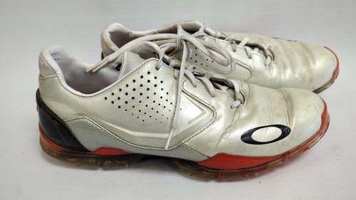 Vist Large View of Product Image Which is Used Oakley Mens Golf Shoes Orange And White Senior 9.5 11862-S000085191