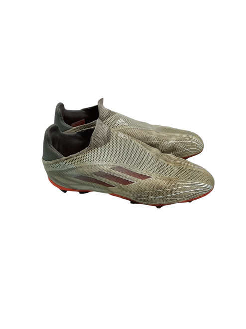 Used Adidas X SPEEDFLOW Soccer Cleats White And Orange Junior 05 11347-S000234117