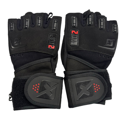 Vist Large View of Product Image Which is Used Skott Weight Lifting Exercise Gloves Black MD