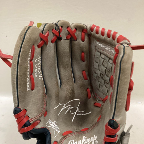 Vist Large View of Product Image Which is Used Rawlings MPL105MT RHT 10.5 BB/SB Glove LH Throw Beige 10 1/2"