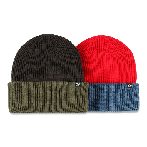 Vist Large View of Product Image Which is New 686 Boys' Two Tone Beanie 2-Pack Primary 11218-63WM4WNBNE504PMRY
