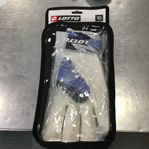 Vist Large View of Product Image Which is Used Lotto GOALIE GLOVES Soccer Goalie Gloves Royal Blue 10 11614-S000202650